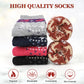 Airabc 5 Pairs of Women's Thermal Socks, Warm Winter Socks, Colourful Cosy and Breathable