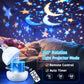 Sternenhimmel Projektor Kinder mit 15 Film, Nachtlicht Baby,Bluetooth,LED Projektor Sternenhimmel Nachttischlampe Kinder