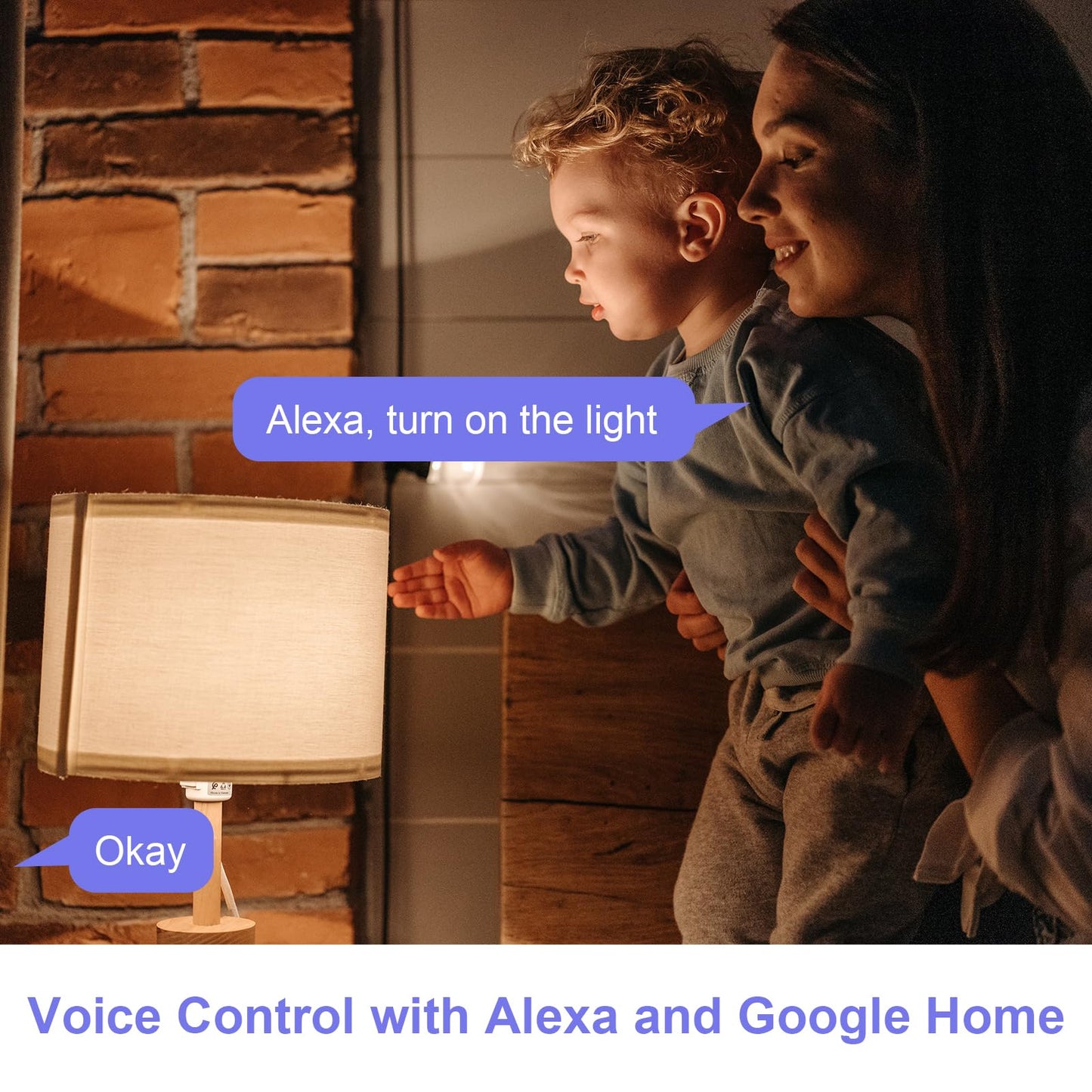 WLAN Smart Steckdose 16A Stromverbrauch Messen kompatibel mit Alexa/Google Home, Kinderschutz, Smart Life