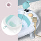 Moby-System Foldable Baby Bathtub with Insert, LCD Thermometer & Frame - Secure Hold from Birth, Ergonomic