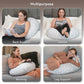 Nursing Pillow, Versatile Plus Size Positioning Pillow, Pregnancy Pillow for Baby and Adults, Side Sleeper Pillow with Washable
