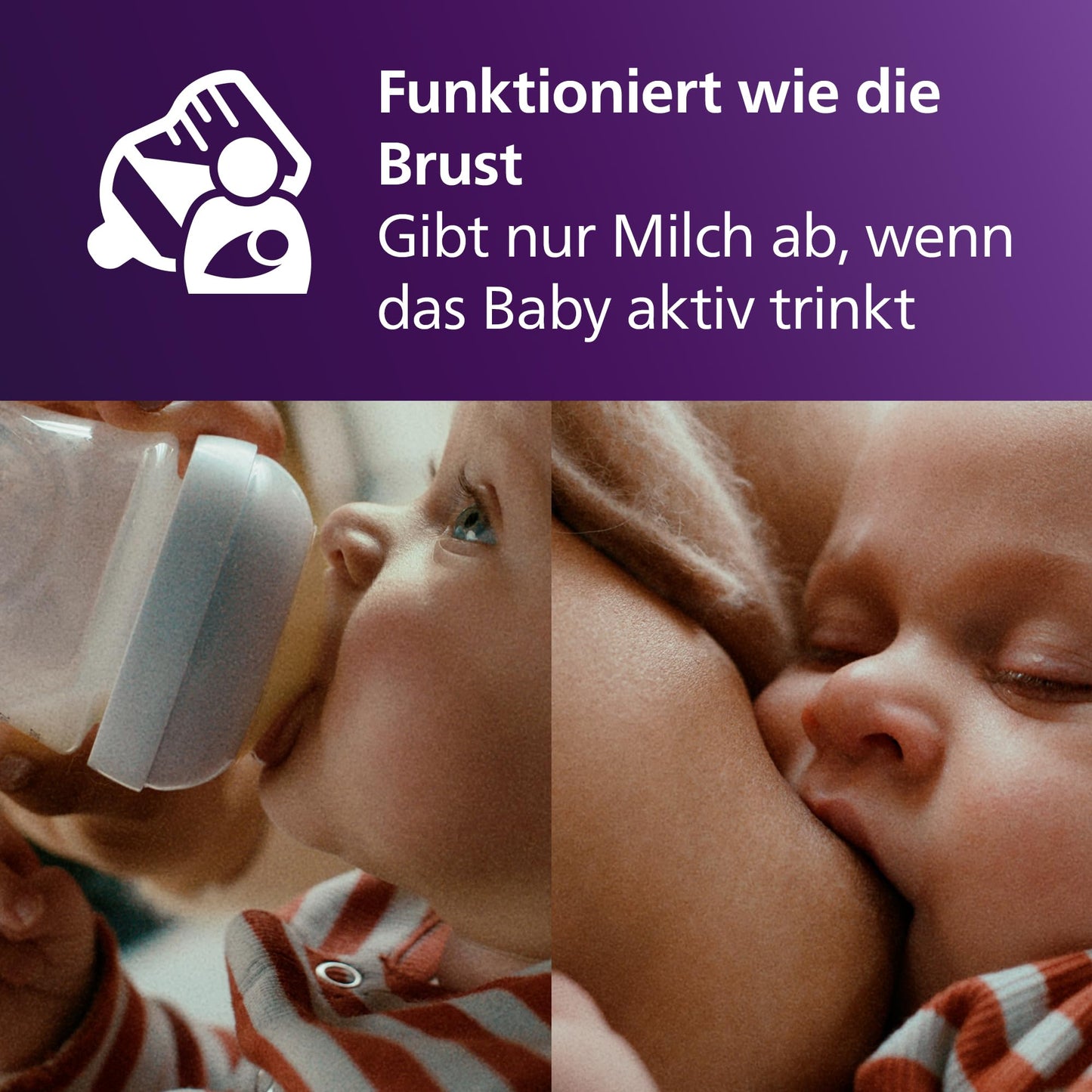 Babyflaschen mit AirFree Ventil, Geschenkset für Neugeborene – 4 Babyflaschen