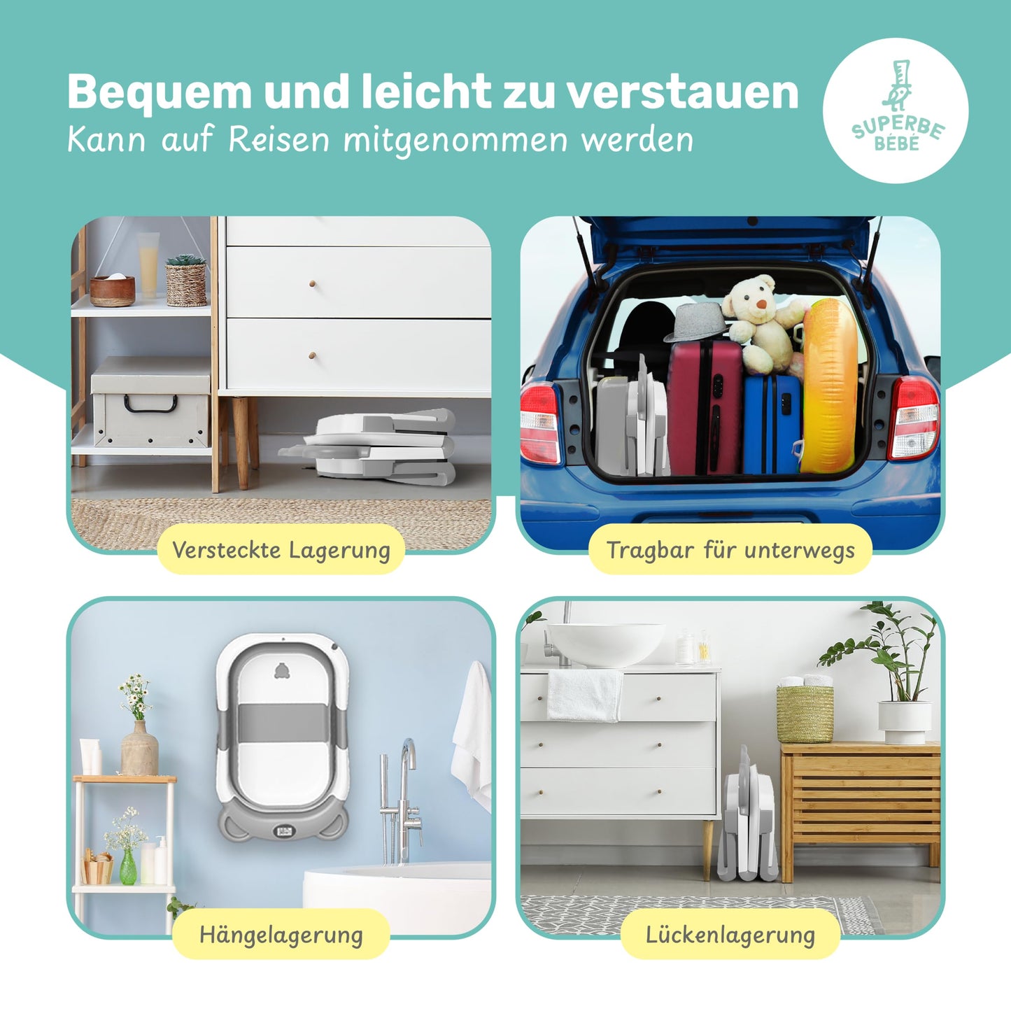 Faltbar Baby Badewanne Mit Rutschfestem Badewannensitz