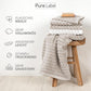 Pure Label 6-Piece Hand Towel Set with Hanging Loops Made of 100% Cotton, Absorbent and Soft, 2 x Bath Towels (70 x 140 cm), 2 x Hand Towels (50 x 100 cm), 2 x Guest Towels (30 x 50 cm),