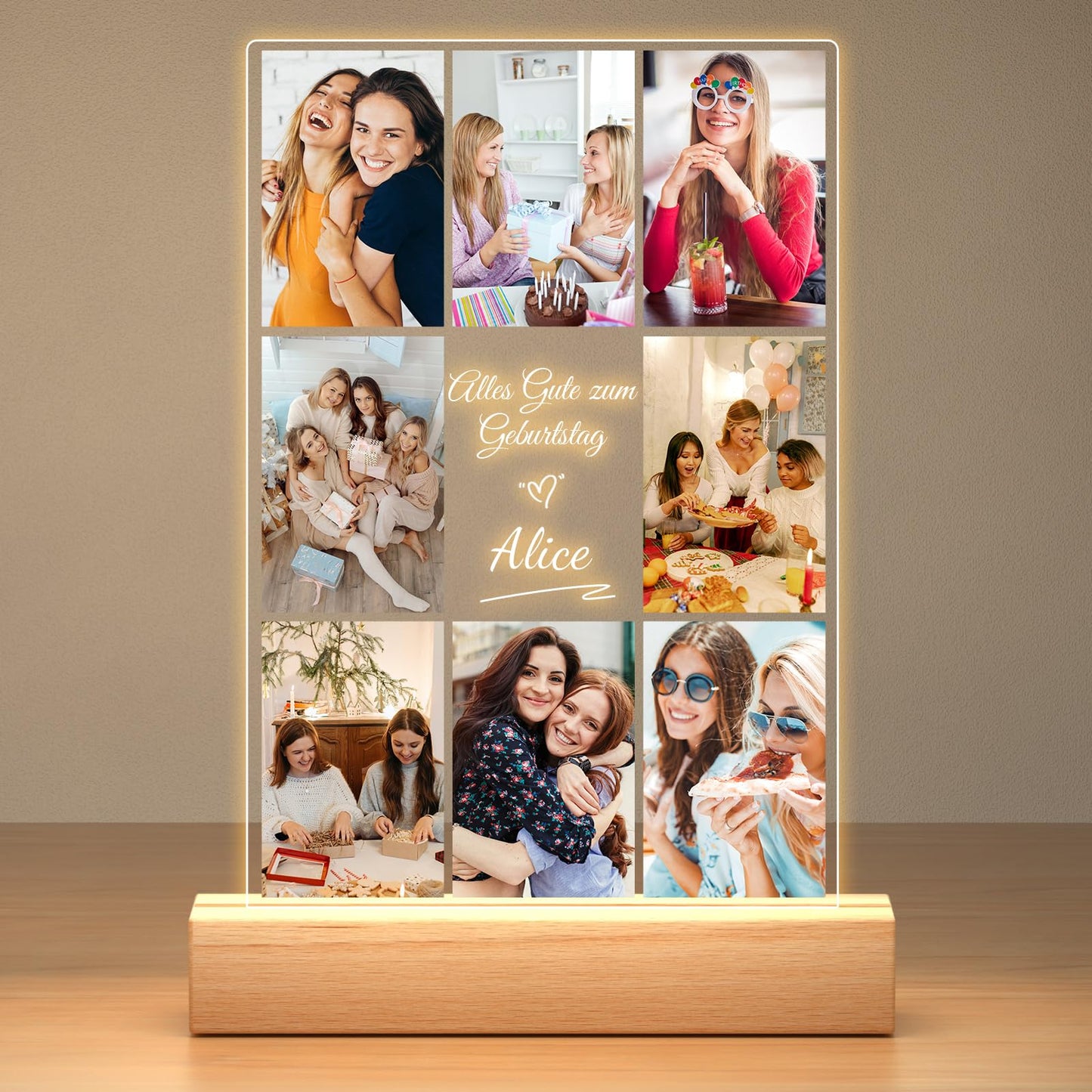 Personalised Christmas Gifts for Women & Men, Personalised Picture Frame with Photo, Photo Gifts Personalised for Him Her, Personalised Gifts