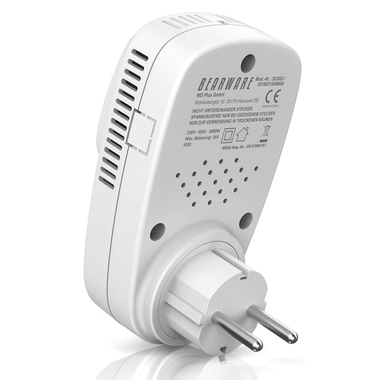 Digitales Heizkörper Thermostat - Steckdosenthermostat mit Temperaturregelung - für Heizung, Infrarotheizung, Heizlüfter