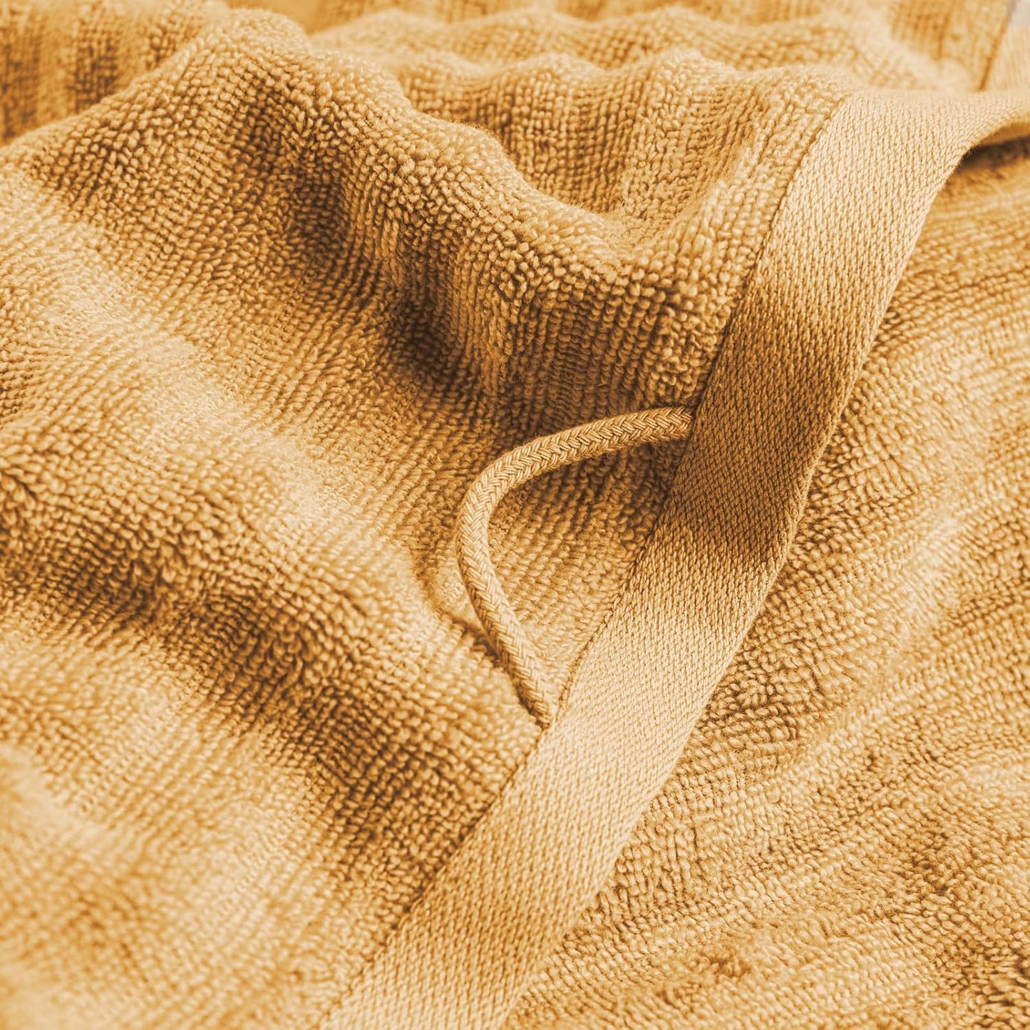 Pure Label 6-Piece Hand Towel Set with Hanging Loops Made of 100% Cotton, Absorbent and Soft, 2 x Bath Towels (70 x 140 cm), 2 x Hand Towels (50 x 100 cm), 2 x Guest Towels (30 x 50 cm),