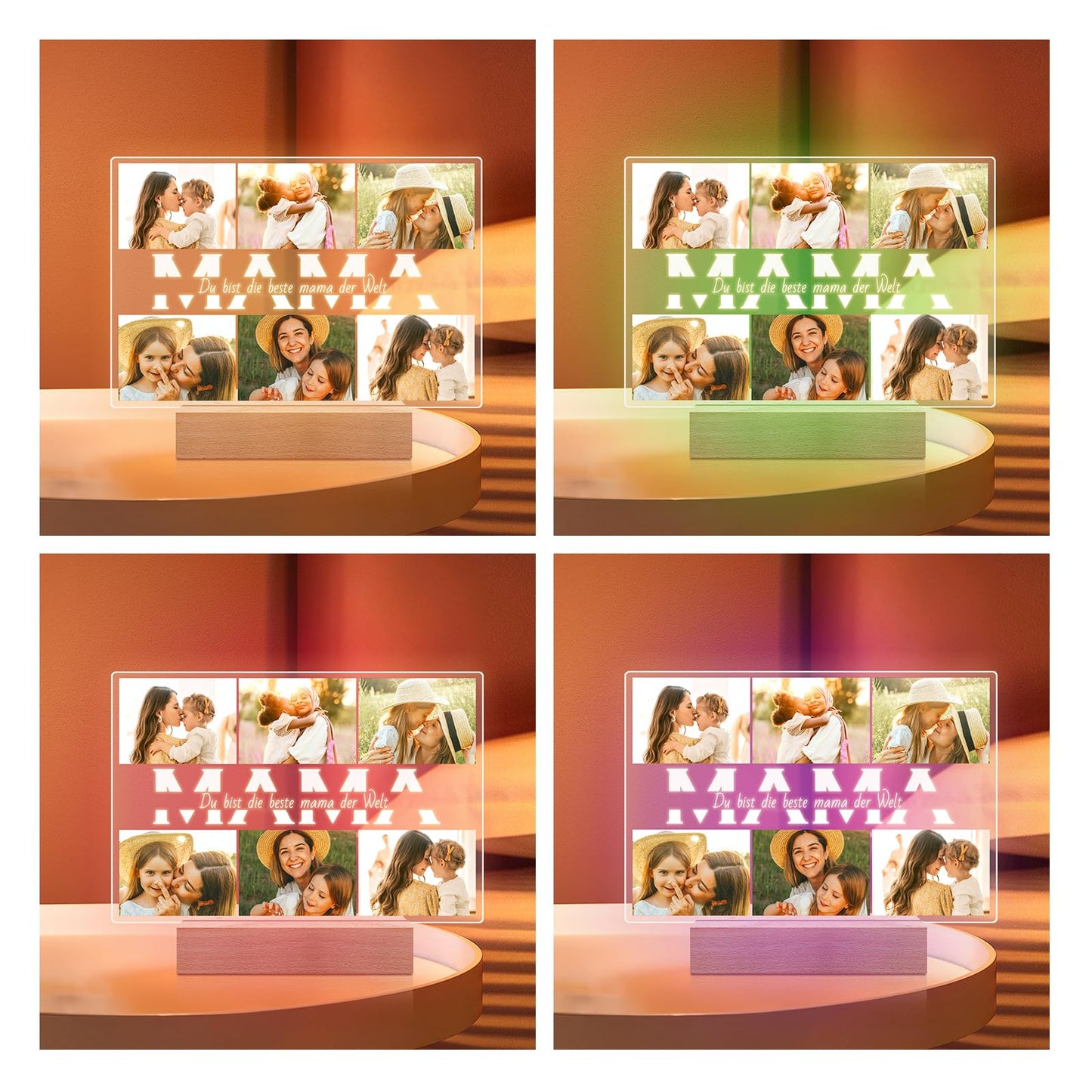 Personalised Christmas Gifts for Women & Men, Personalised Picture Frame with Photo, Photo Gifts Personalised for Him Her, Personalised Gifts