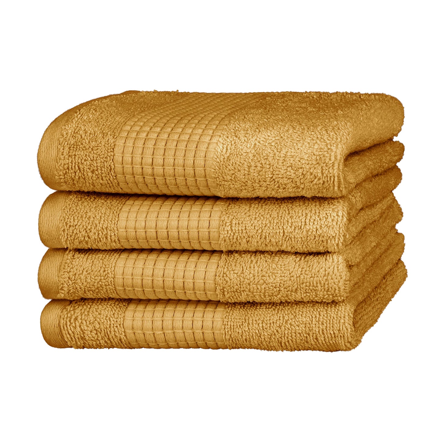 Merana Rome Handtuch Set | saugstark, weich und fusselfrei | Frottier Luxus Qualität | 100% Baumwolle | Oeko-TEX | 4 x Gästetücher (30x50cm))