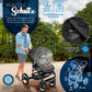 3-in-1 XXL Complete Pram Set incl. Baby Carrycot, Buggy, Sports Seat & Car Seat
