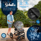 3-in-1 XXL Complete Pram Set incl. Baby Carrycot, Buggy, Sports Seat & Car Seat