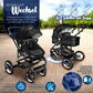 3-in-1 XXL Complete Pram Set incl. Baby Carrycot, Buggy, Sports Seat & Car Seat