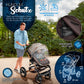 3-in-1 XXL Complete Pram Set incl. Baby Carrycot, Buggy, Sports Seat & Car Seat