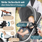 Kesser® Loops 3-in-1 Combination Pram, Complete Set Including Baby Tub & Buggy Sports Seat & Baby Car Seat, Full Rubber Tyres