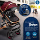 3-in-1 XXL Complete Pram Set incl. Baby Carrycot, Buggy, Sports Seat & Car Seat