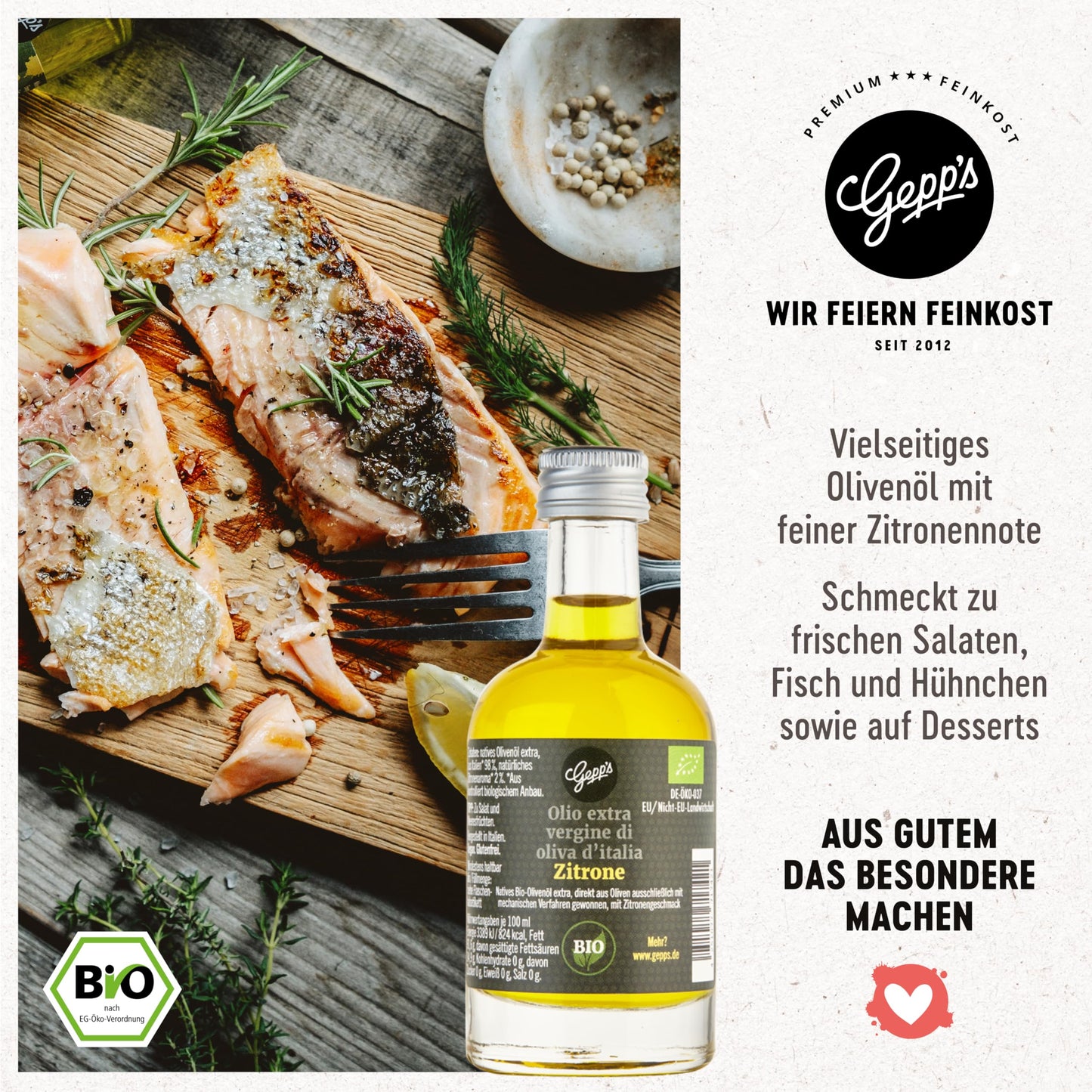 Feinkost Öl Geschenkbox „Öl-Clutch“ I Gewürzöl Set mit 5 erlesenen BIO-Ölen