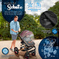 3-in-1 XXL Complete Pram Set incl. Baby Carrycot, Buggy, Sports Seat & Car Seat