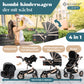 Kesser® Loops 3-in-1 Combination Pram, Complete Set Including Baby Tub & Buggy Sports Seat & Baby Car Seat, Full Rubber Tyres