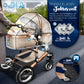 3-in-1 XXL Complete Pram Set incl. Baby Carrycot, Buggy, Sports Seat & Car Seat