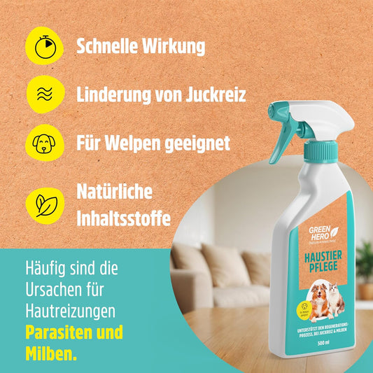 Green Hero Pet Grooming for Dogs and Cats Skin Care for Itching