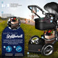 3-in-1 XXL Complete Pram Set incl. Baby Carrycot, Buggy, Sports Seat & Car Seat